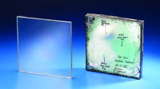 Armor Glass next to after test shot