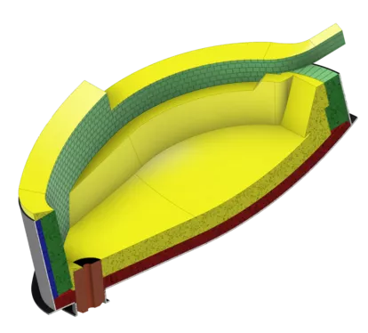 The Electric Arc Furnace (EAF) is an essential tool for the re-processing of steel scrap, helping reduce the steel industry’s carbon footprint. This extremely aggressive process requires a large quantity of high quality refractories. Bricks and monolithics from Saint-Gobain Performance Ceramics & Refractories are manufactured using carefully selected raw materials and stringently controlled processes in order to ensure resistance, quality and safety.