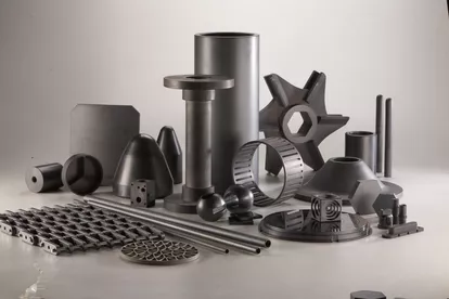 Saint Gobain Specialty Ceramics' products allow customers to solve tough problems in thermal and chemical processing, industrial metrology, temperature sensing, brazing, mechanical seals, semi-conductor processing, sandblasting, and renewable energy generation applications. Specialty Ceramics' portfolio consists of more than a dozen products, sold as well-known brands: Hexoloy® materials, Norbide® nozzles, Noralide® materials, Silit® mat
