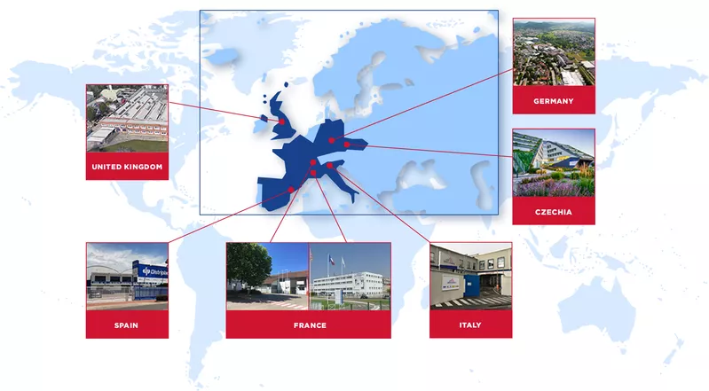 Saint-Gobain Performance Ceramics & Refractories has a worldwide footprint with 11 industrial sites offering extended manufacturing support from eight plants of SEPR and a commercial & technical / application engineer presence in all six continents.