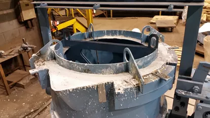 Norflow A 973 used to replace conventional low cement castable for open top ladle application.