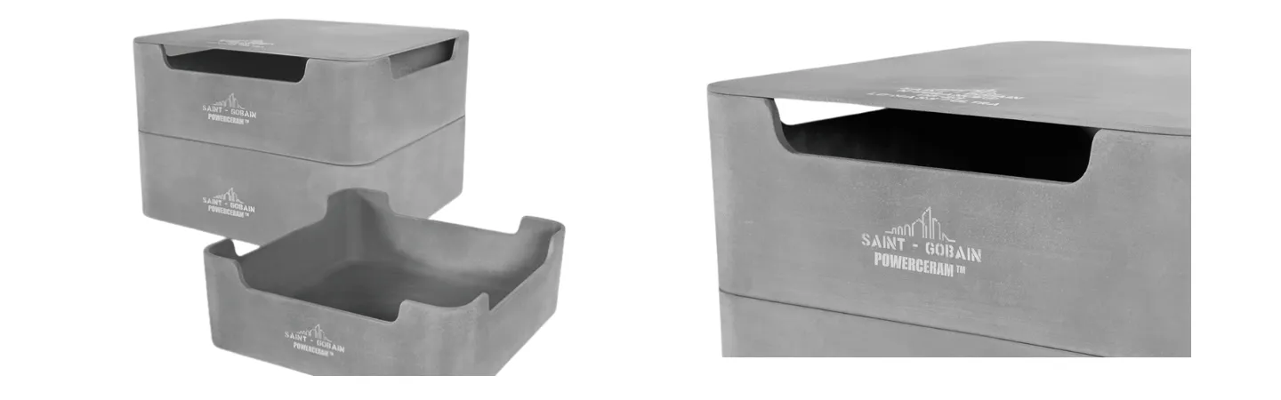 PowerCeram Saggers White Background