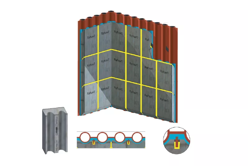 This simple and economical option is ideal for any installation system. It is suitable for vertical boiler tube walls including side walls, back walls and front walls, as well as slanted ceiling tubes including inlet ceilings, burn out ceilings and boiler ceilings